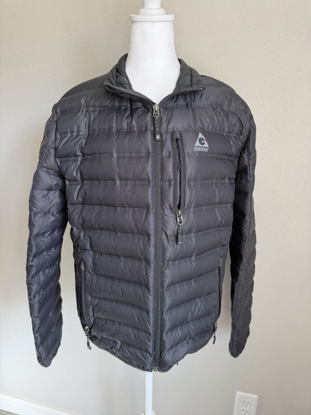 Gerry Black Waterfowl Feather Down Filled Puffer Coat Womens M Winter Ski